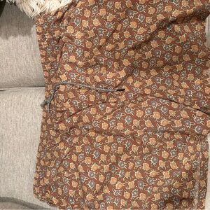 katin Brown Floral Swim Shorts